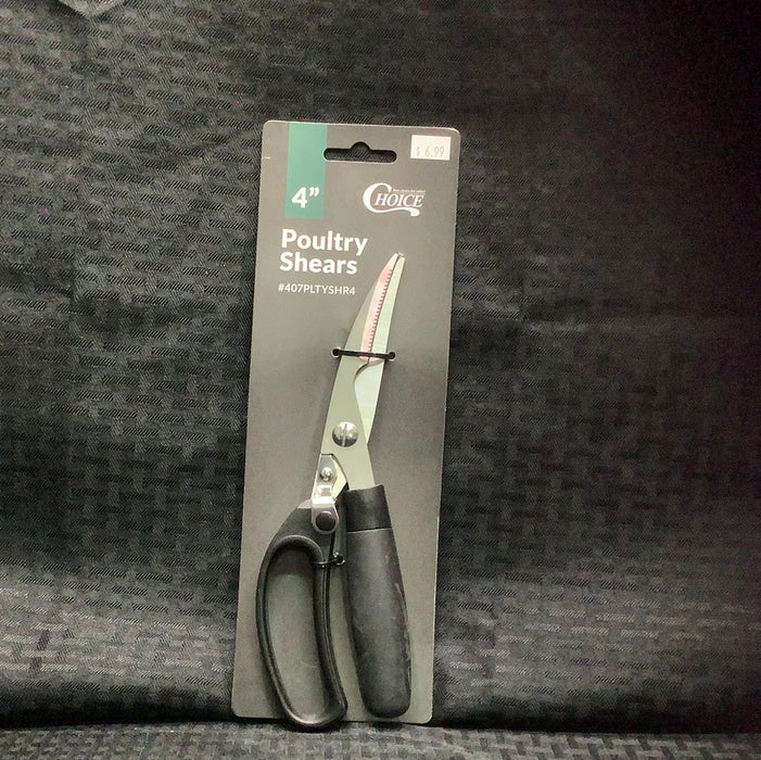Choice 4" Stainless Steel Poultry Shears