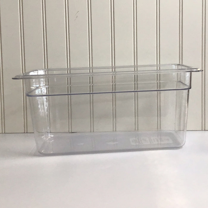 Choice 1/3 Size 6" Deep Clear Polycarbonate Food Pan