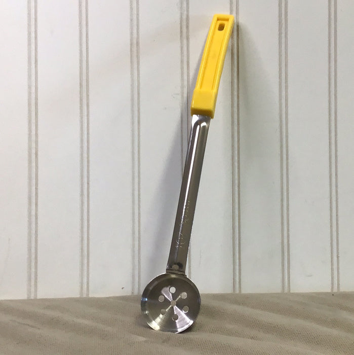 Choice 1 oz. Yellow Perforated Portion Spoon