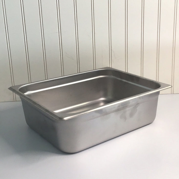 1/2 Size 4" Deep Anti-Jam Stainless Steel Steam Table / Hotel Pan - 24 Gauge
