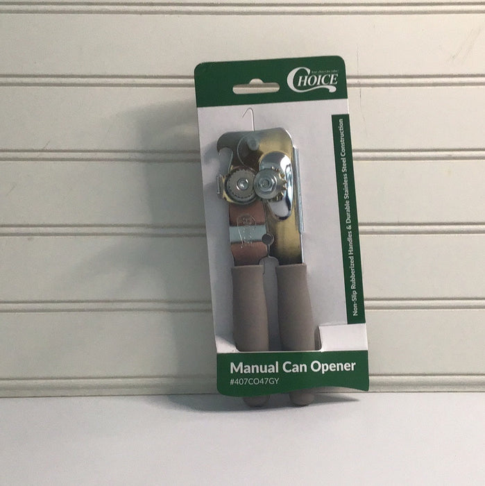 Choice Manual Can Opener with Gray Handle