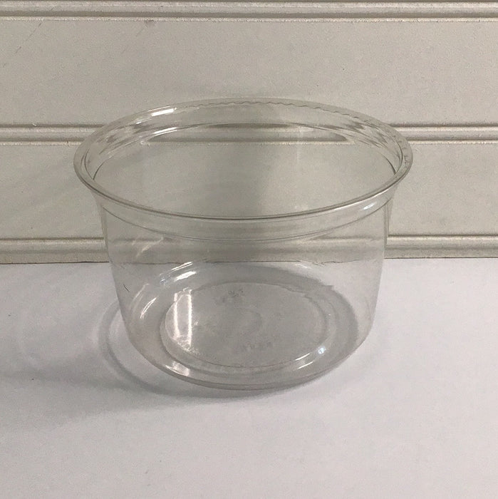 Fabri-Kal Alur 16 oz. Recycled Clear PET Plastic Round Deli Container - 500/Case