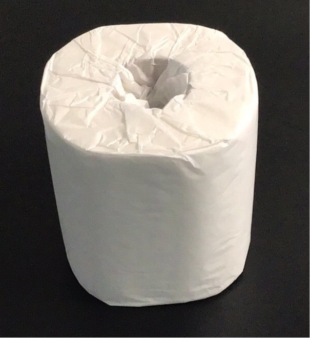 Lavex Janitorial 4 1/2" x 3 1/2" Premium Individually-Wrapped 2-Ply Standard 500 Sheet Toilet Paper Roll - 96/Case