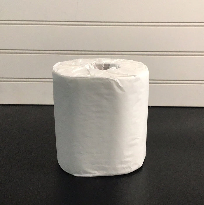 Lavex Janitorial 4 1/2" x 3 1/2" Premium Individually-Wrapped 2-Ply Standard 500 Sheet Toilet Paper Roll - 96/Case