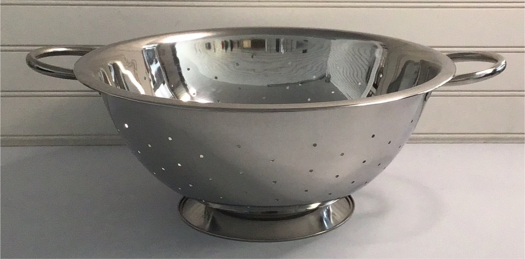 Choice 8 Qt. Stainless Steel Colander with Base and Handles