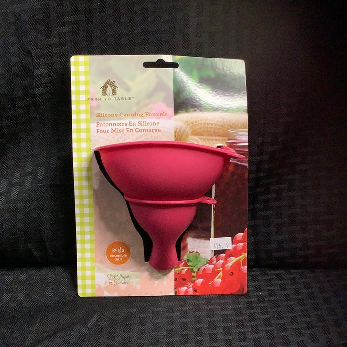 Fox Run 6072 Silicone Canning Funnel Set - 3/Set