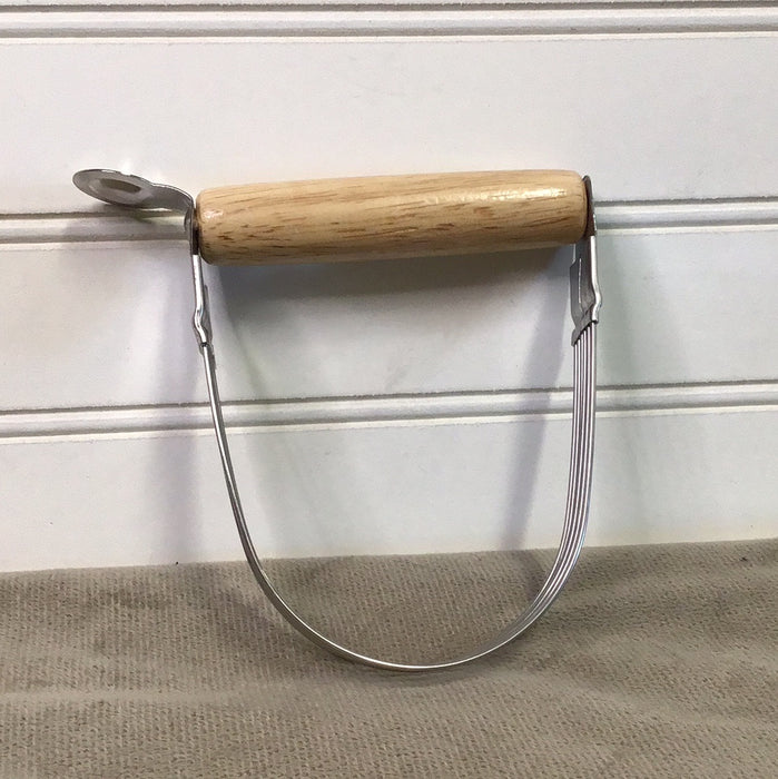 Choice Stainless Steel Pastry Blender with 5 Blades and Wood Handle
