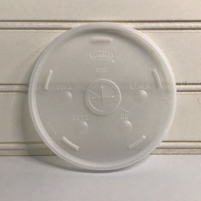 Dart 32SL1 32 oz. Translucent Flat Lid with Straw Slot - 1000/Case