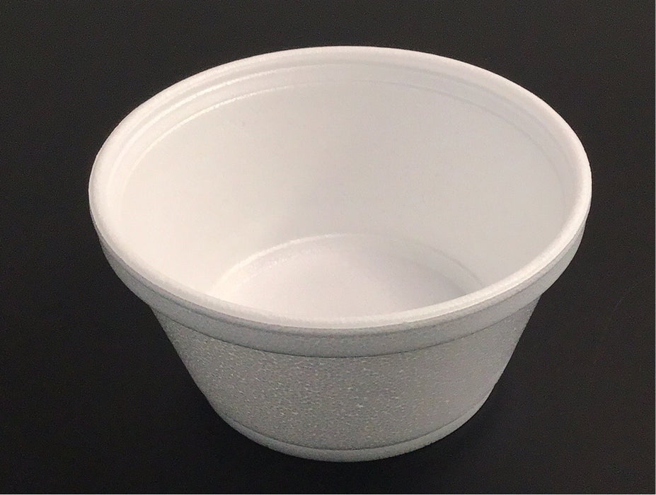 Dart 8SJ20 8 oz. Extra Squat White Foam Food Container - 1000/Case