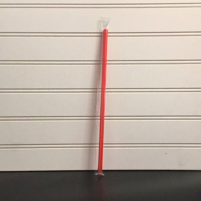 10 1/4" giant red wrapped straw 2000/case