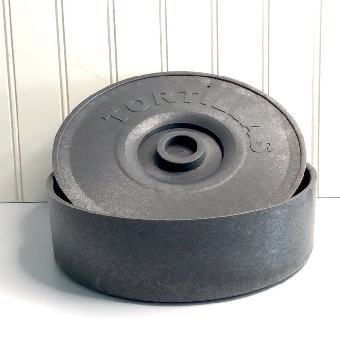 Choice 8 1/2" Gray Tortilla Warmer / Server