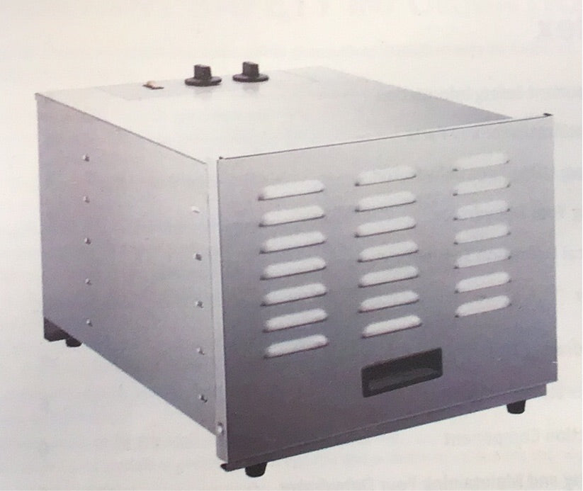 Avantco Ten Tray Stainless Steel Food Dehydrator with Removable Door