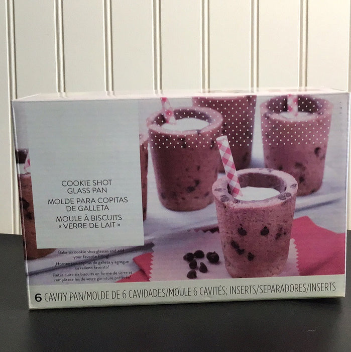 Wilton 2105-5746 6 Compartment Non-Stick Steel Shot Glass Baking Mold