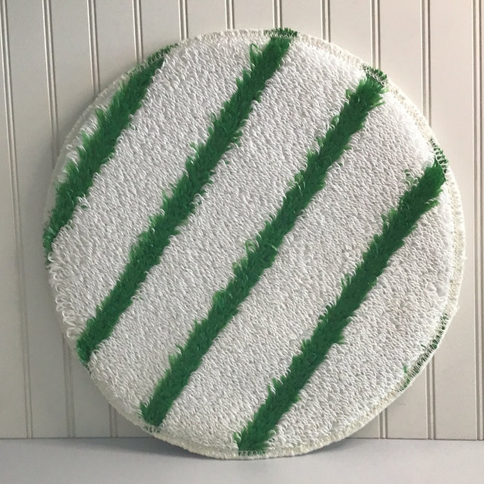 13" Carpet Bonnet Pad w/Green Scrubber Strips