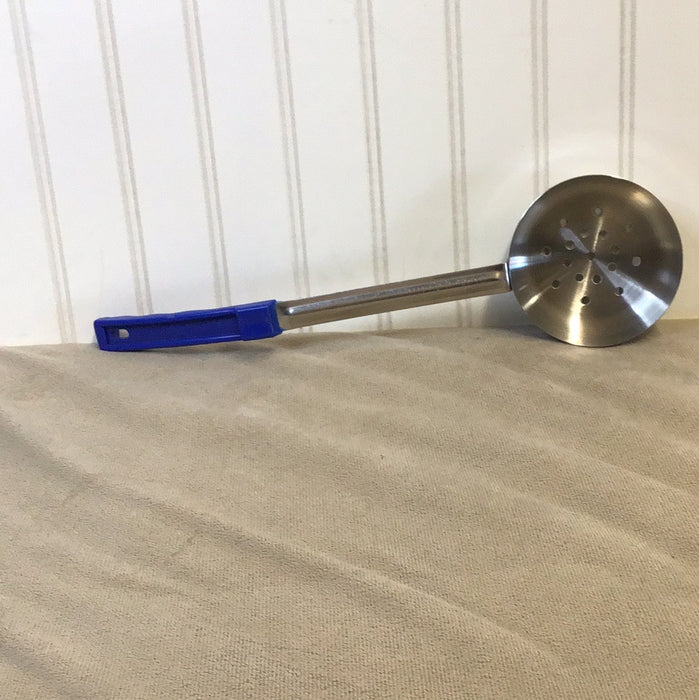 Choice 8 oz. Blue Perforated Portion Spoon
