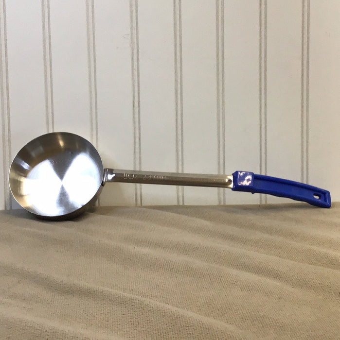 Choice 8 oz. Blue Solid Portion Spoon
