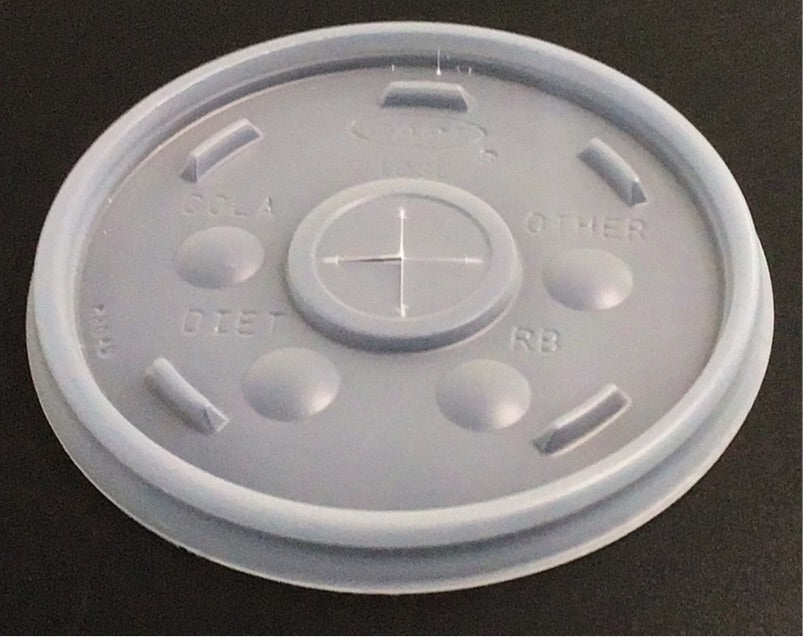 Dart 12SL Translucent Lid with Straw Slot - 1000/Case