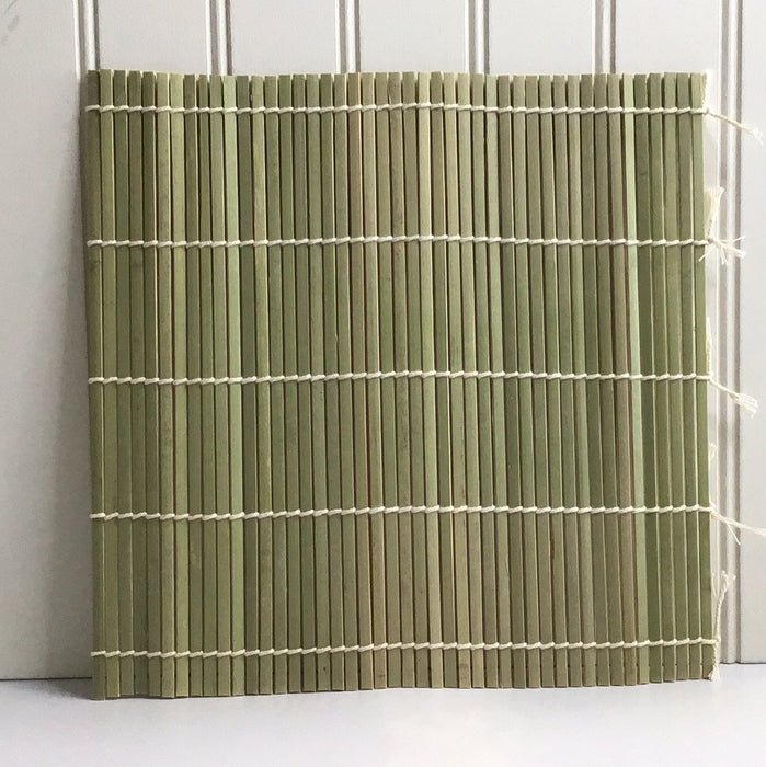 Emperor's Select 9 1/2" x 9 1/2" Natural Bamboo Sushi Rolling Mat